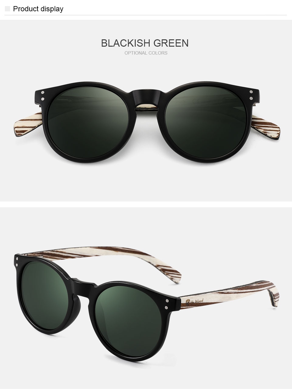 HU WOOD Round Sunglasses For Men Polarized Pink Uv400 Lens Sun Glasses Women Gafas de sol Wooden 2021 Nen Wooden Design HU WOOD Round Sunglasses For Men Polarized Pink Uv400 Lens Sun Glasses Women Gafas de sol Wooden 2021 Nen Wooden Design