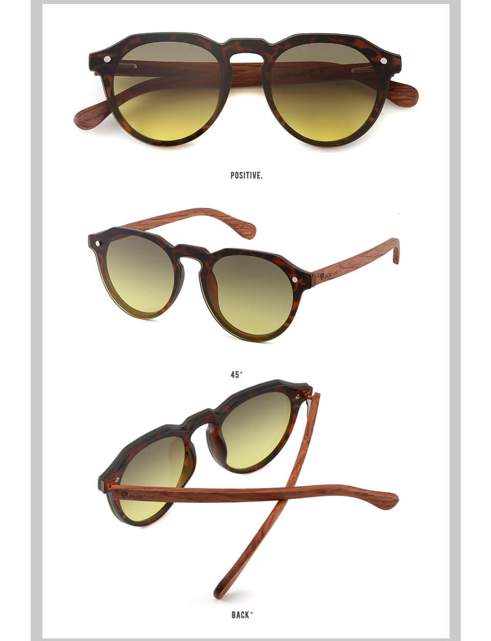 Hu Wood New Luxury Vintage Sunglasses Women Rimless Uv400 Male Classic Men's Driving Shades Male Sun Glasses