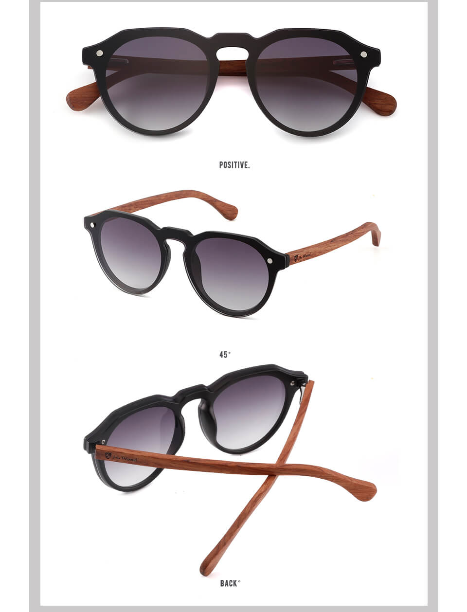 Hu Wood New Luxury Vintage Sunglasses Women Rimless Uv400 Male Classic Men's Driving Shades Male Sun Glasses