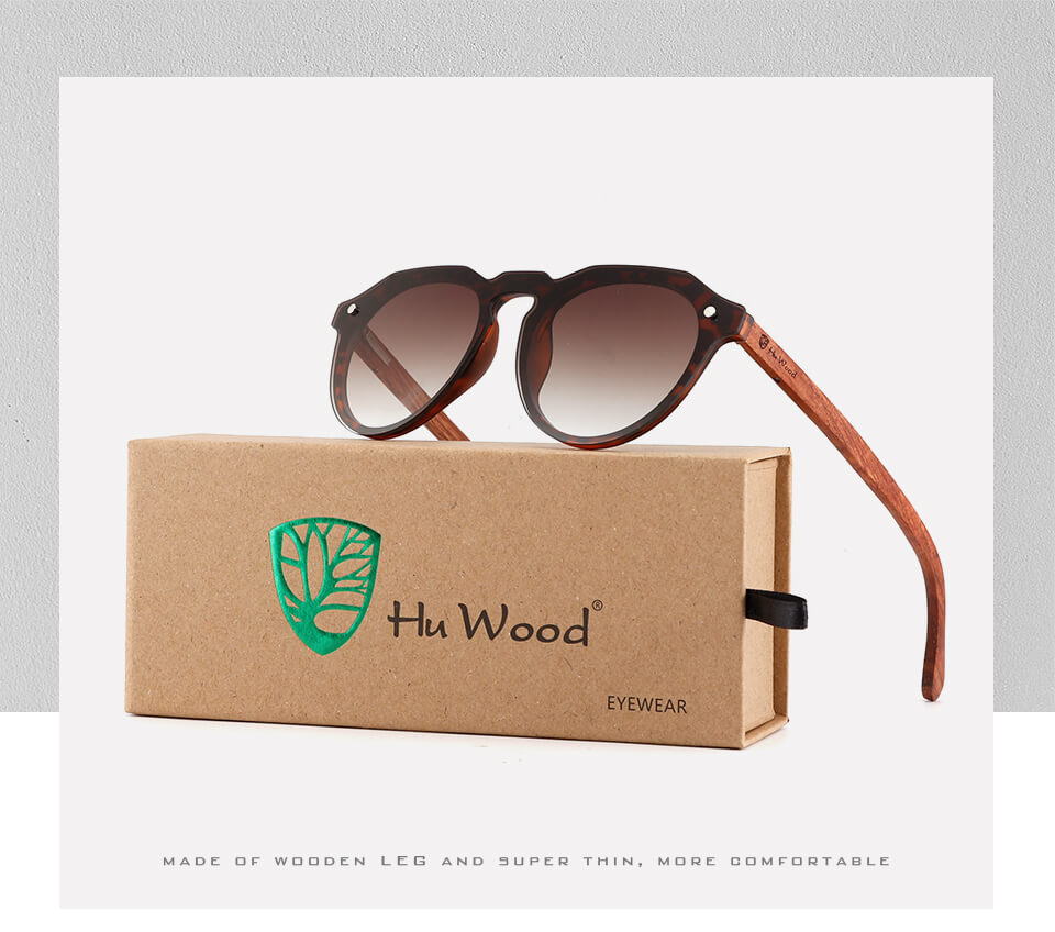 Hu Wood New Luxury Vintage Sunglasses Women Rimless Uv400 Male Classic Men's Driving Shades Male Sun Glasses