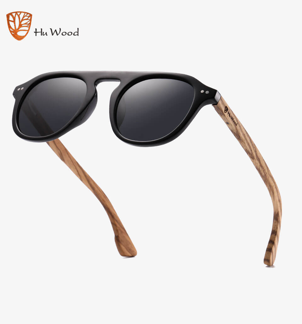 HU WOOD2022 new wooden polarized sunglasses night vision goggles driving sunglasses fashion matching items GR8057