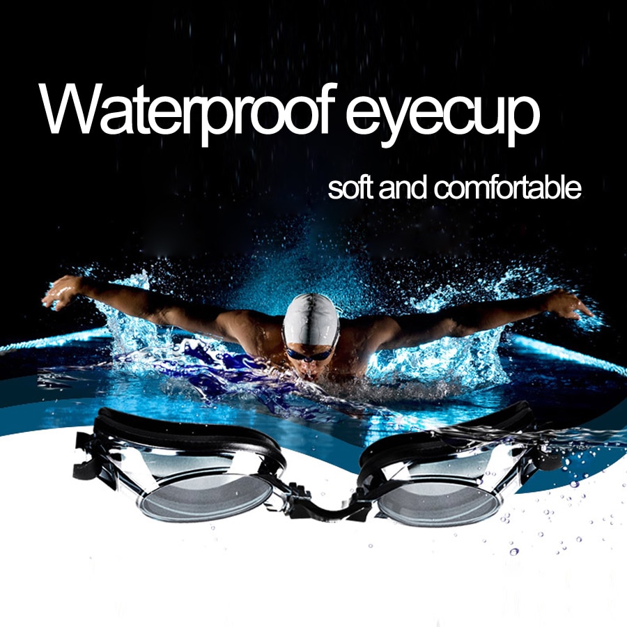 Swimming Goggles Myopia Professional Anti-fog UV Swimming Glasses Men Women Silicone Diopters Swim Sports Eyewear Optional Case