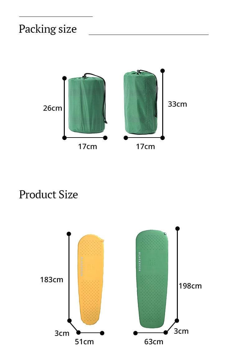 Blackdeer Archeos Light Self-inflating Sleeping Pad Foam Ultra-light Mattress for Camping Hiking Backpacking inflatable mattress