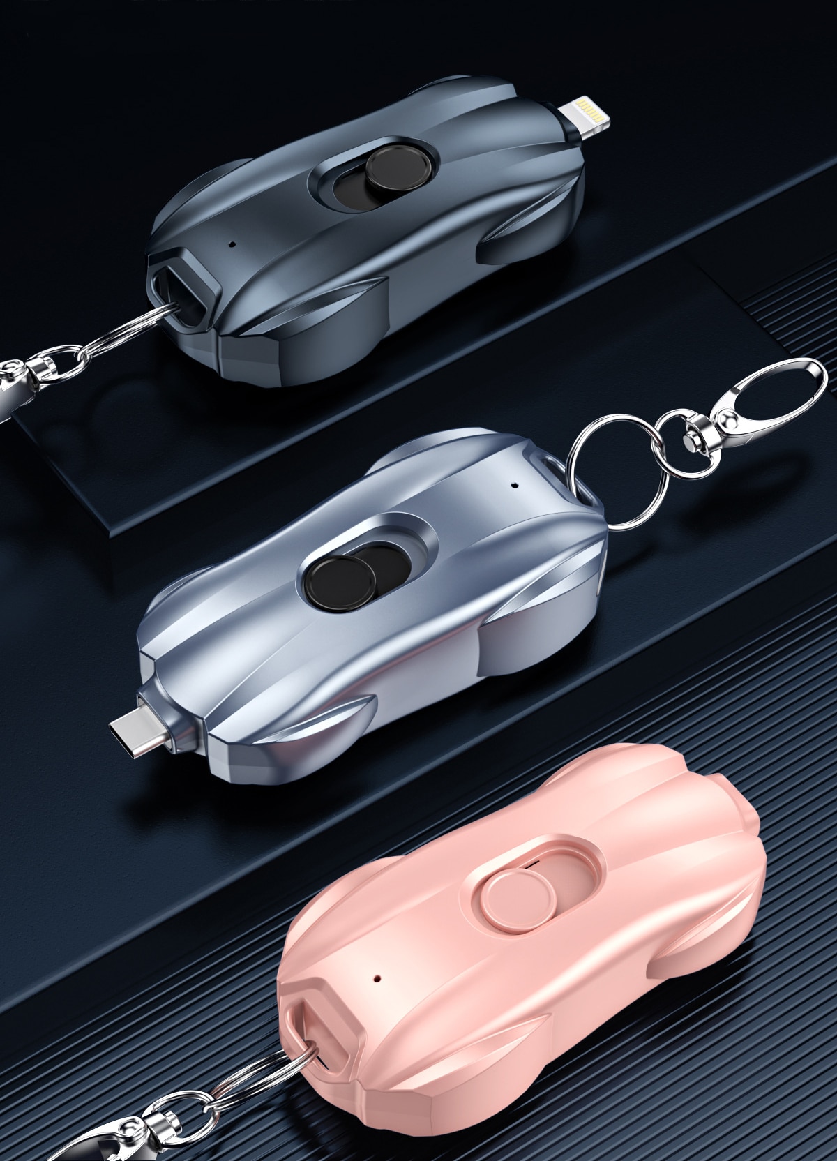 Mini Pocket Keychain Portable Charger 1500mah