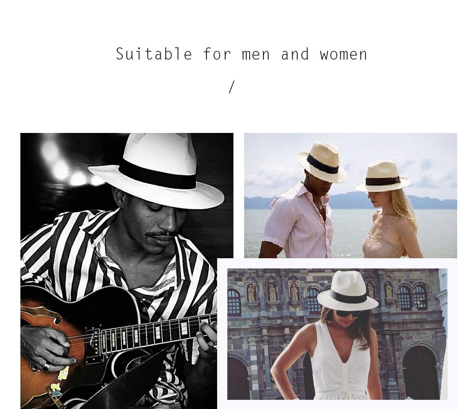Panama Hat Summer Sun Hats for Women and Man Panama Hat Summer Sun Hats for Women and Man