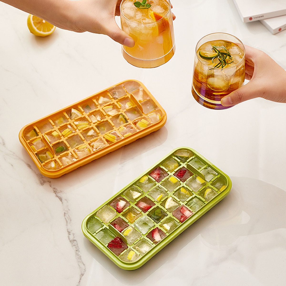 One-button Ice Mold Box One-button Ice Mold Box